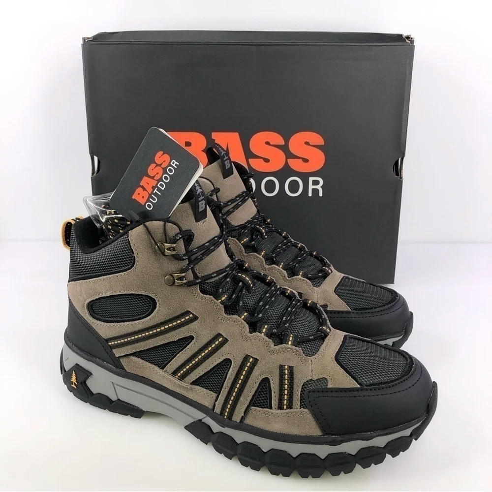 GH Bass Outdoor Men's Peak Hiker 2 Mid Boots Taupe Olive Black 11